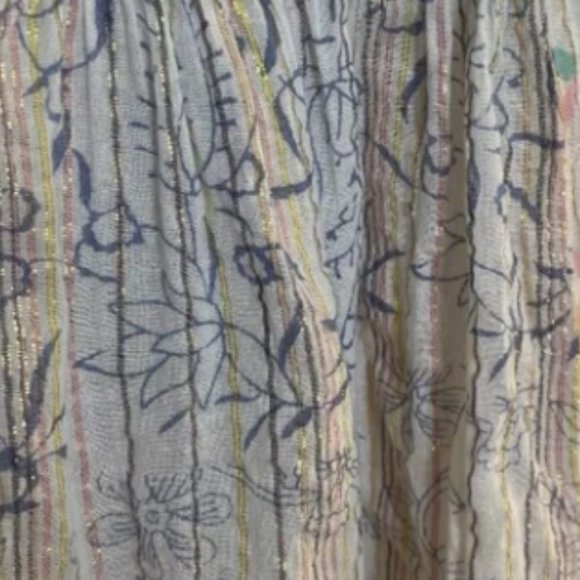 RACHEL ROY: Shimmer Flutter Striped Peasant Blouse - Picture 2 of 2